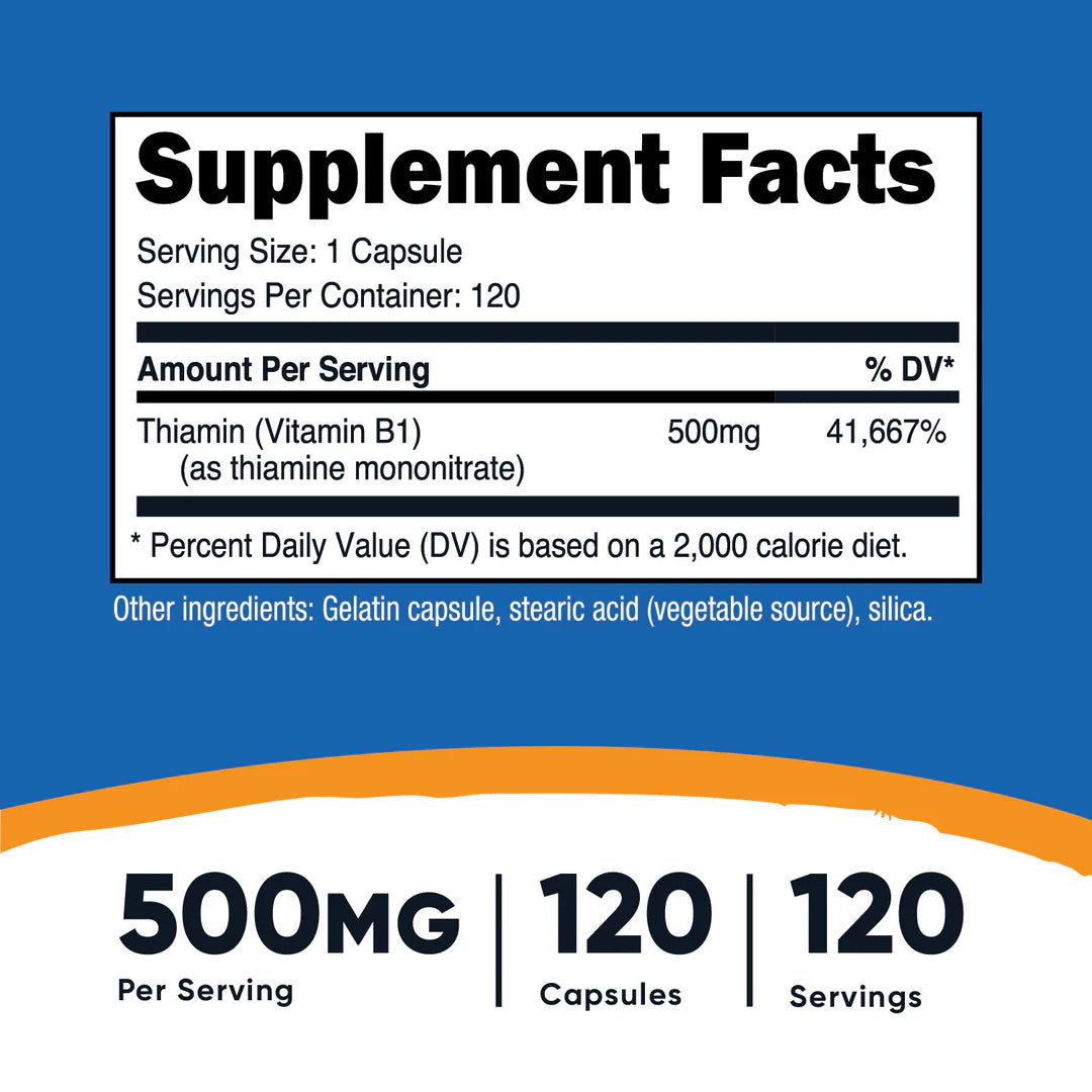 Vitamin B1 (Thiamin) Kapseln (120 Kapseln)