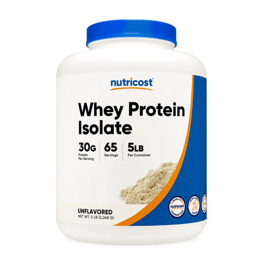 Nutricost Whey Protein Isolate Powder (5 LB)