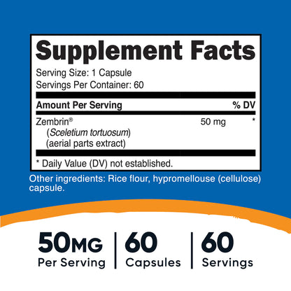 Nutricost Zembrin (Sceletium Tortuosum) Capsules