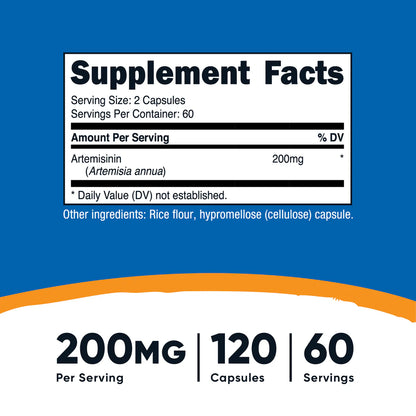 Nutricost Artemisinin Capsules (100 MG) (120 Capsules)