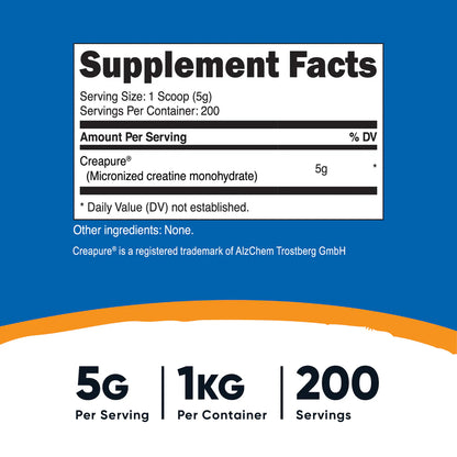 Creapure Créatine Monohydrate Poudre