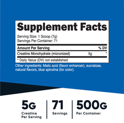 Poudre de monohydrate de créatine (500G) (aromatisée)