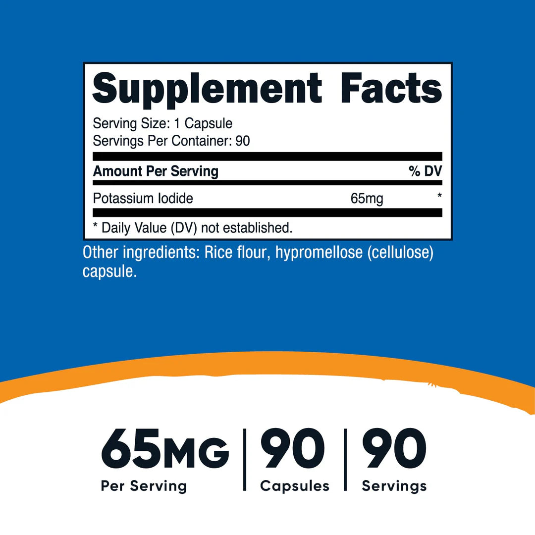 Iodure de potassium (65 MG) (90 gélules) 