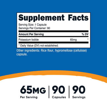 Iodure de potassium (65 MG) (90 gélules) 