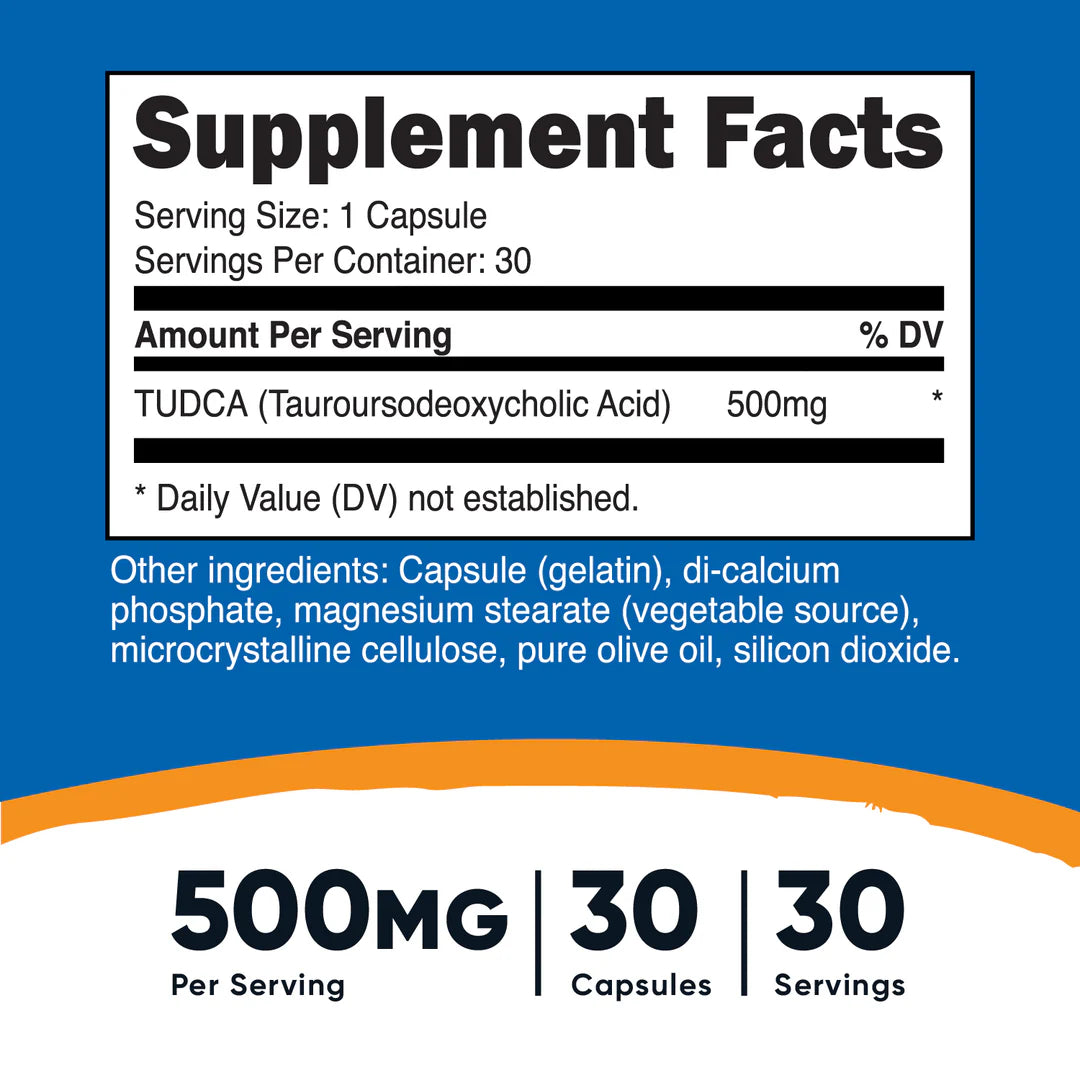 Gélules TUDCA (500 MG) (30 gélules)