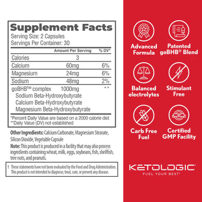 KetoLogic BHB Capsules (60 Caps)