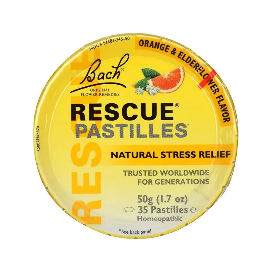 Pastillas de rescate de los remedios florales de Bach (50 g)