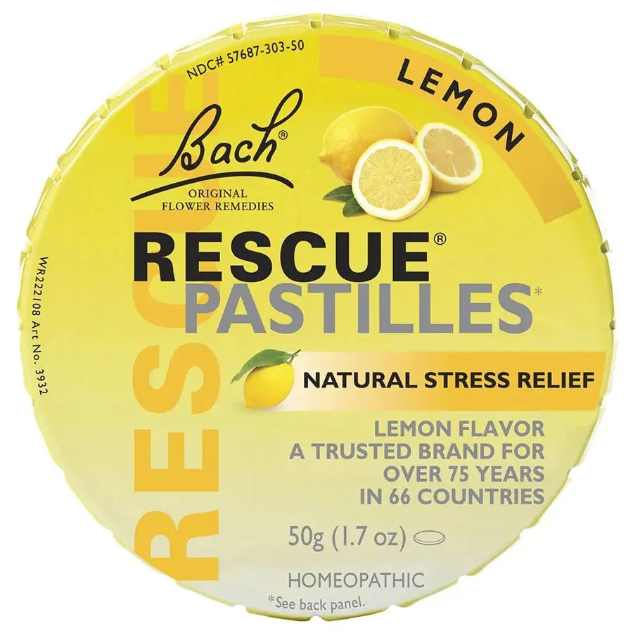 Pastillas de rescate de los remedios florales de Bach (50 g)