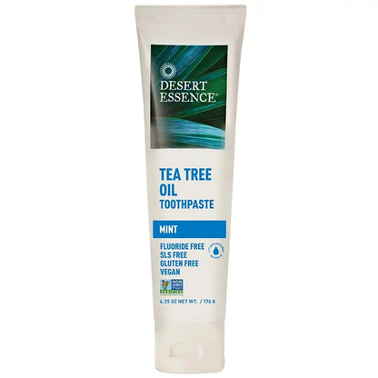 Desert Essence Zahnpasta mit Teebaumöl und Minze, 6,25 oz.