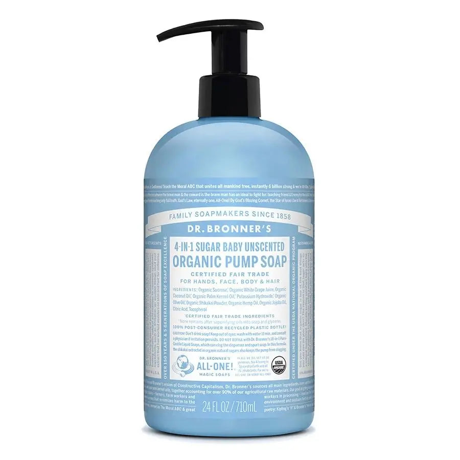 Jabón de azúcar orgánico del Dr. Bronner (24 oz)