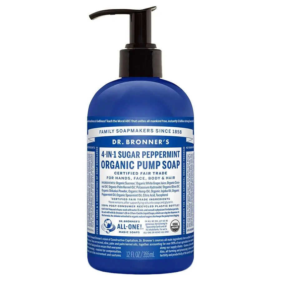 Jabón de azúcar orgánico del Dr. Bronner (12 oz)