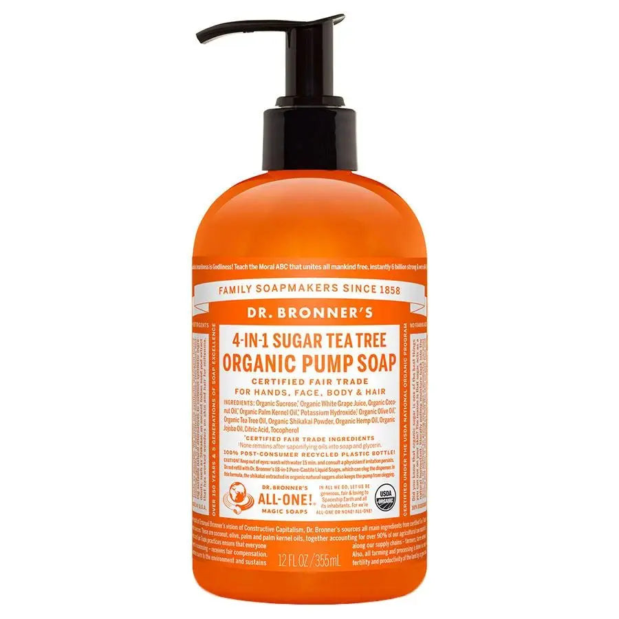 Dr. Bronner's Organic Sugar Soap (12 oz)