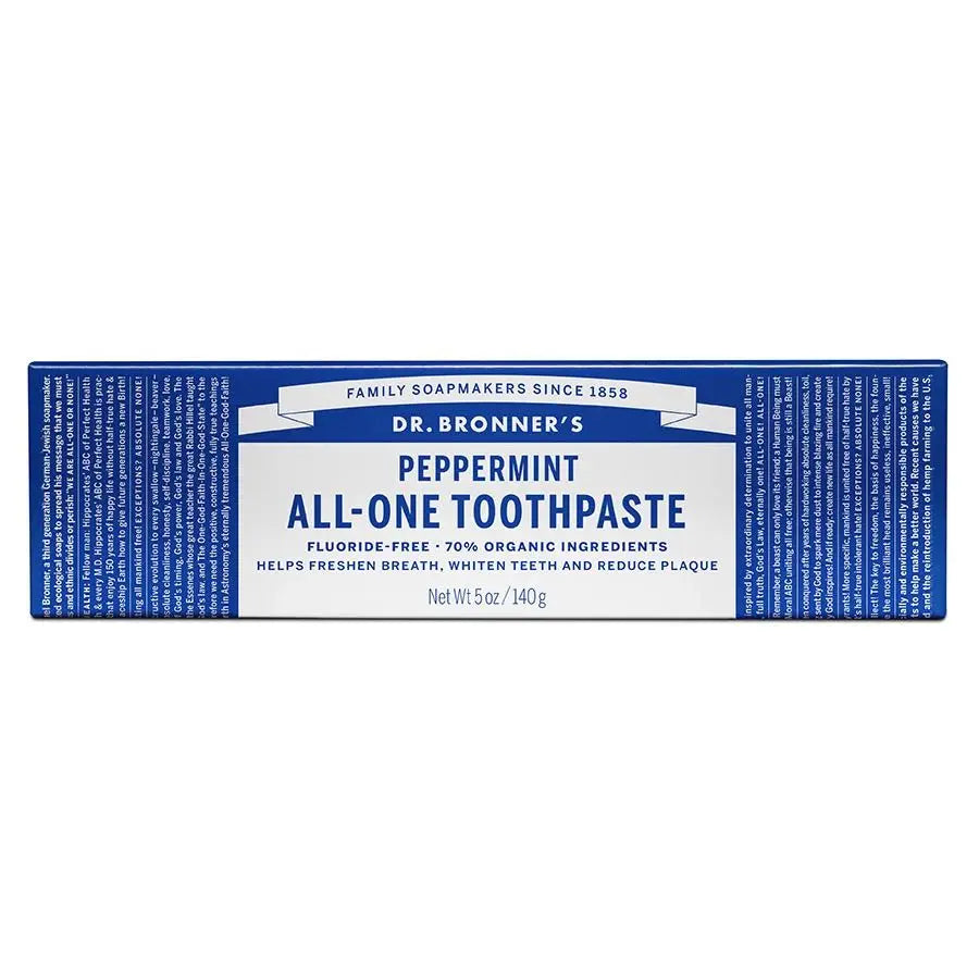 Dr. Bronner's Fluoride Free Peppermint Toothpaste (5 oz)