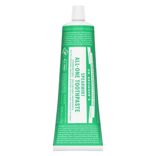 Dr. Bronner's Fluoride Free Spearmint Toothpaste (5 oz)