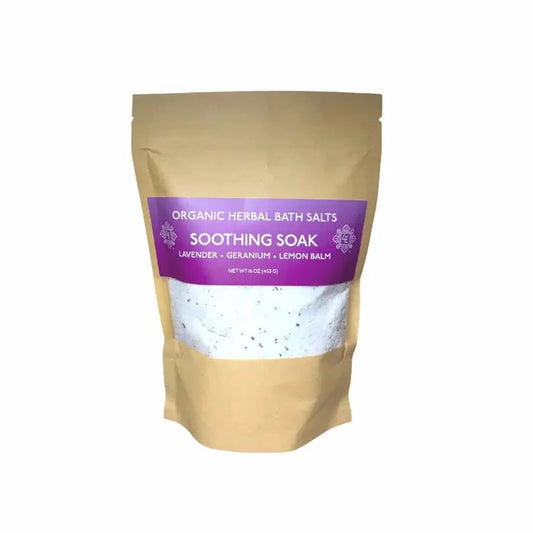 Sales de baño con infusión de hierbas de cuatro elementos (16 oz)