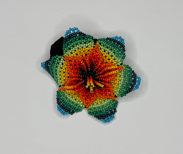 手工花朵弹力发带 - 多色珠子（Chaquiras）