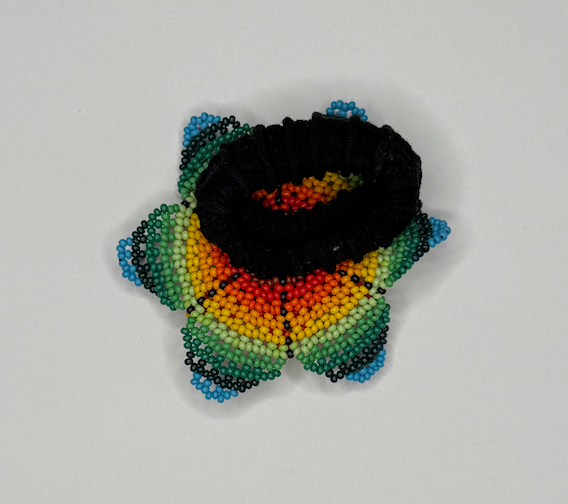 手工花朵弹力发带 - 多色珠子（Chaquiras）