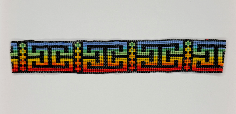 手工彩虹弹力发带 - 多色珠子（Chaquiras）