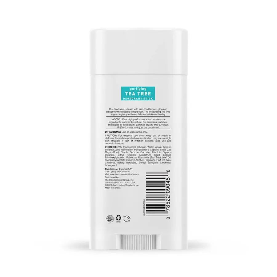 Jason Purifying Tea Tree Deodorant Stick (2.5 oz) Aluminum Free