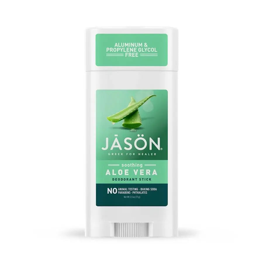 Bâton déodorant apaisant à l'aloe vera Jason (2,5 oz) sans aluminium