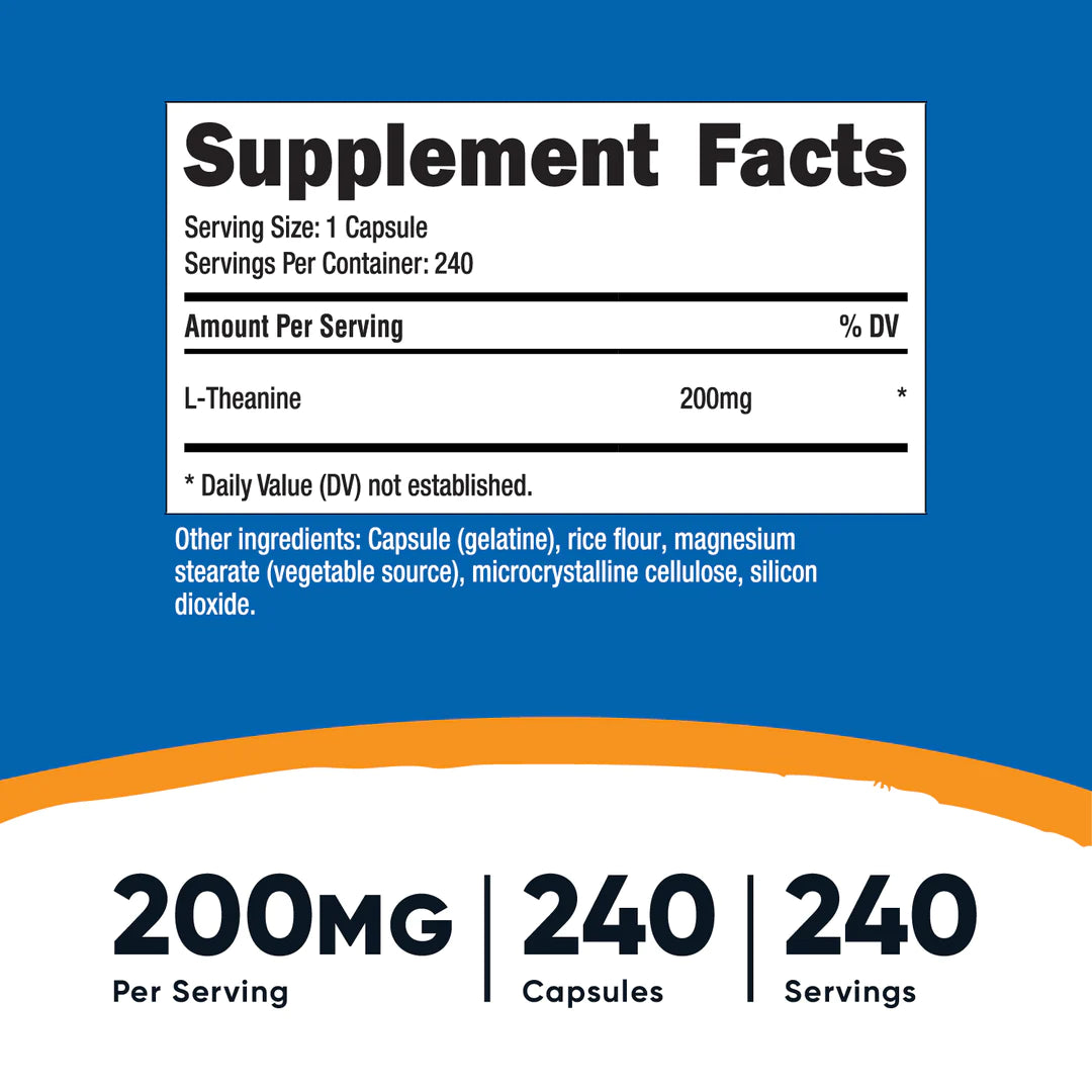 Nutricost L-Theanine Capsules (200 MG)