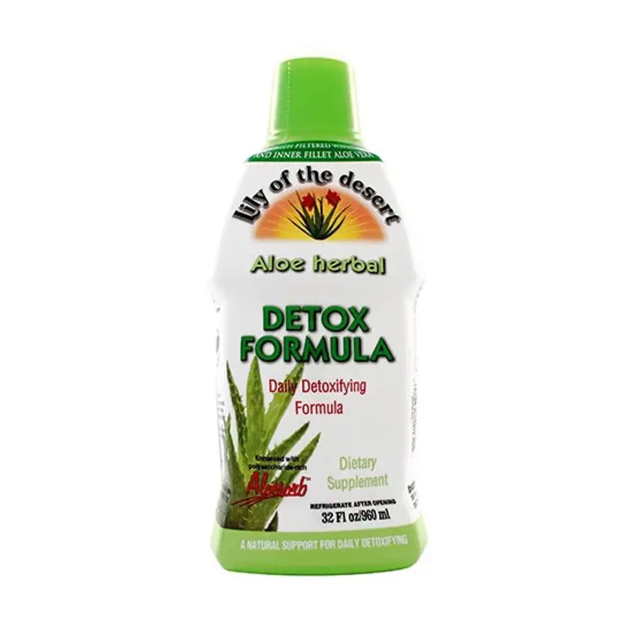 Fórmula desintoxicante a base de hierbas de aloe de Lily of the Desert (32 oz)