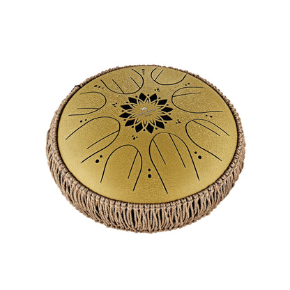 Meinl Medium Octave Steel Tongue Drum - C Major, Gold, 432hz