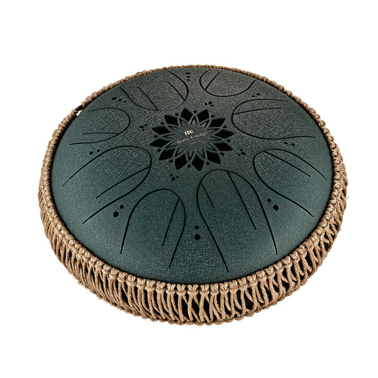 Meinl Medium Octave Steel Tongue Drum - F# Minor, Green, 432hz