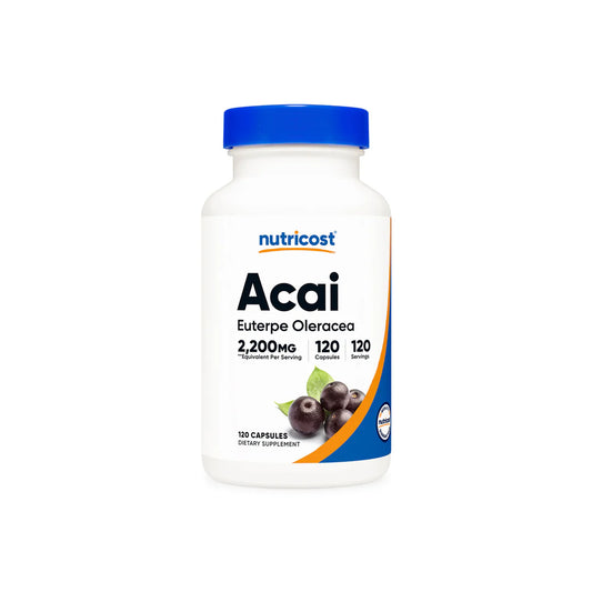 Nutricost Acai Capsules (550 MG) (120 Capsules)