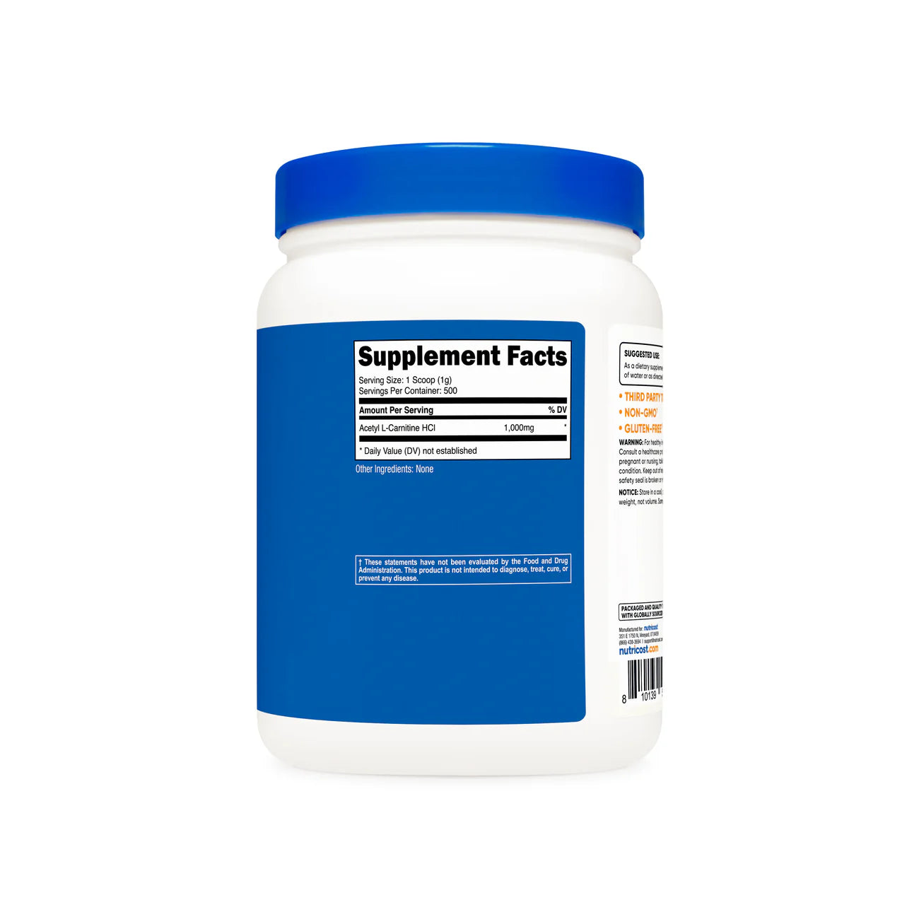 Nutricost乙酰左旋肉碱粉