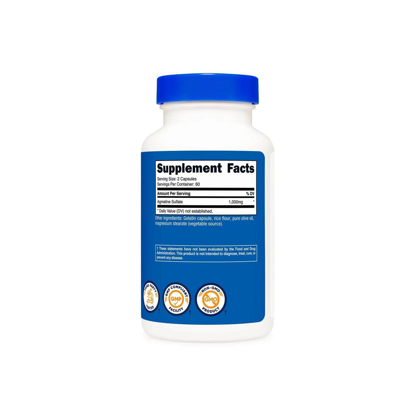 Nutricost Agmatine Sulfate Capsules (120 Capsules)