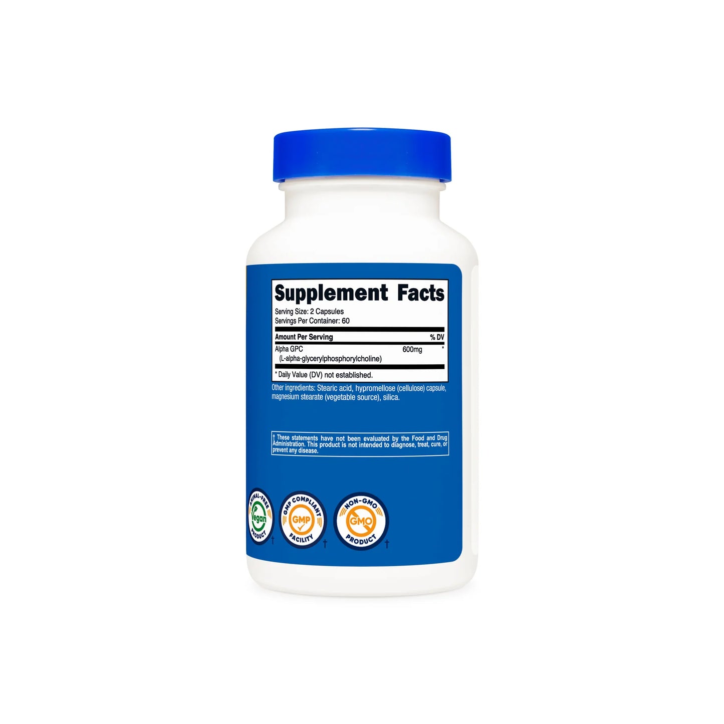 Nutricost Alpha GPC Capsules (600 MG) (120 Capsules)