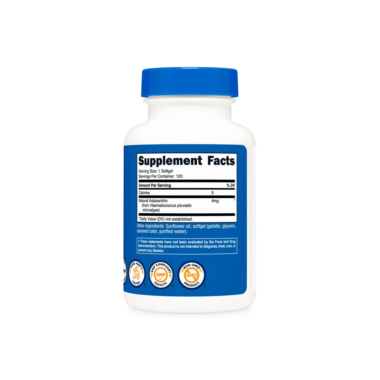 Cápsulas blandas de astaxantina Nutricost (120 cápsulas blandas) 