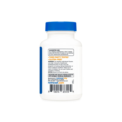 Cápsulas blandas de astaxantina Nutricost (120 cápsulas blandas) 