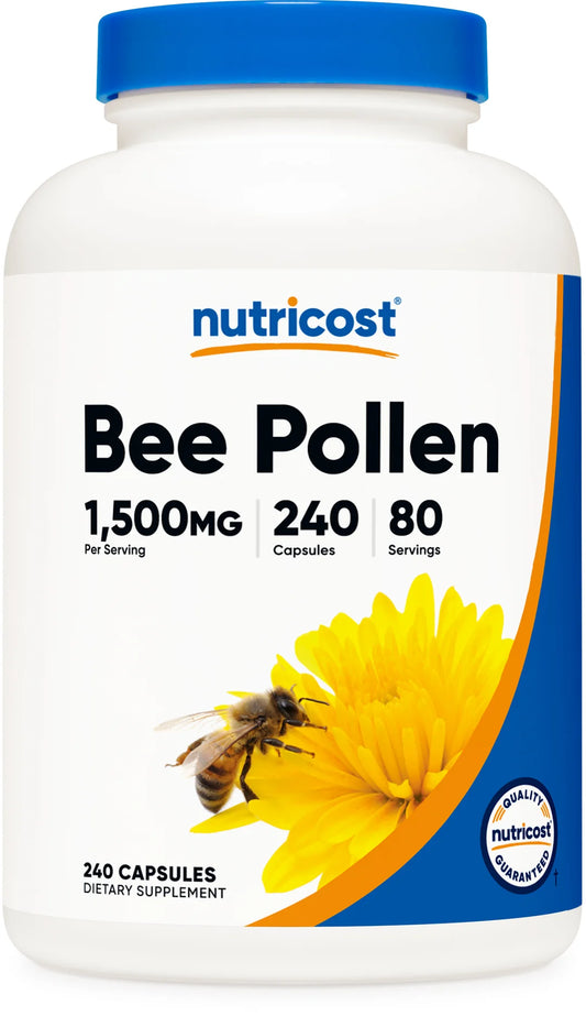 Nutricost Bee Pollen Capsules (240 Capsules)