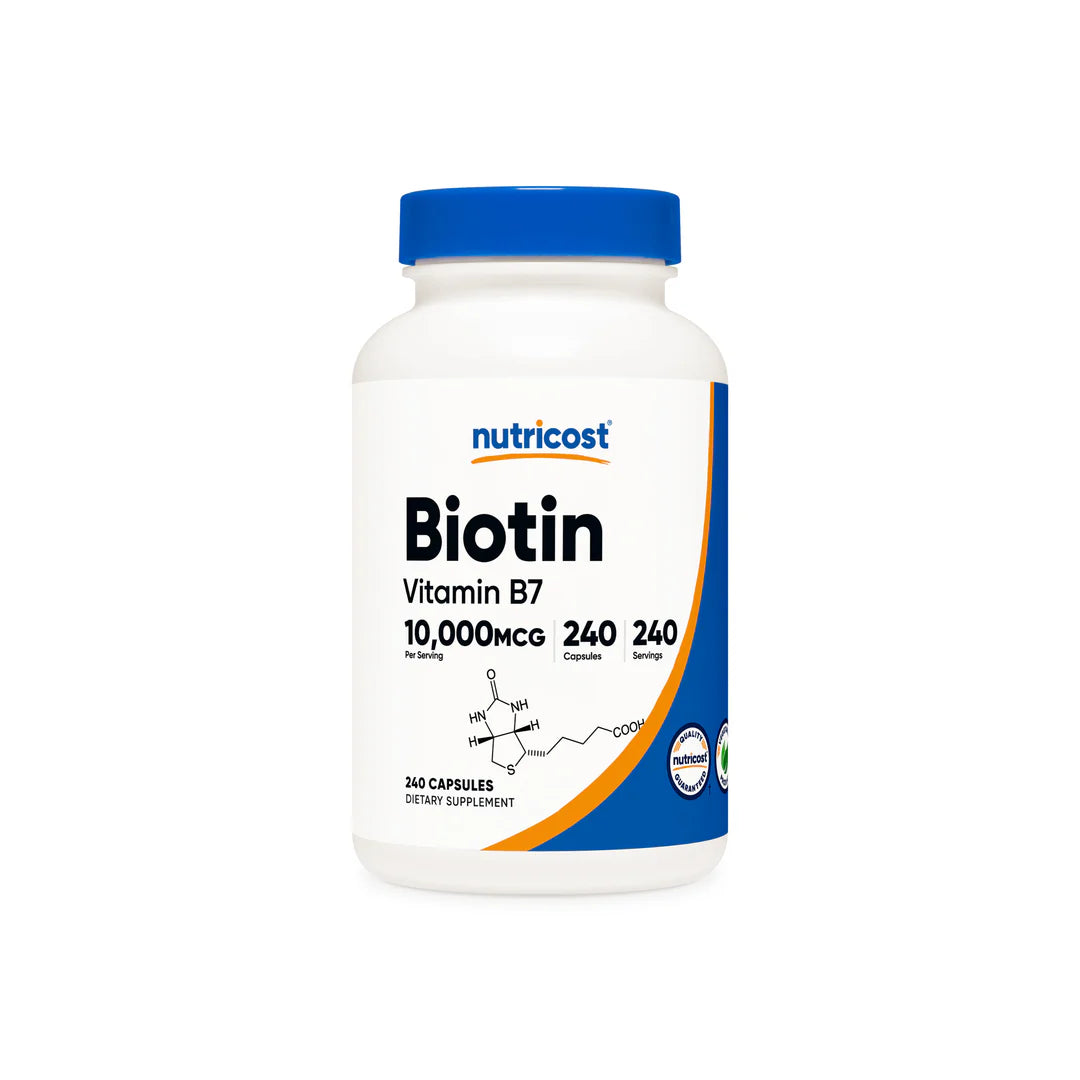 Nutricost Biotin Capsules (Vitamin B7) (10 MG) (240 Capsules)