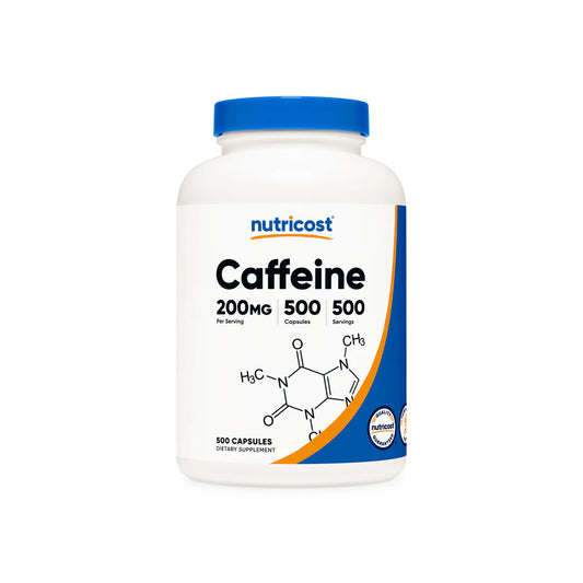 Nutricost Caffeine Capsules (500 Capsules)
