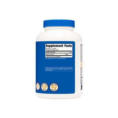 Nutricost Caffeine Capsules (500 Capsules)