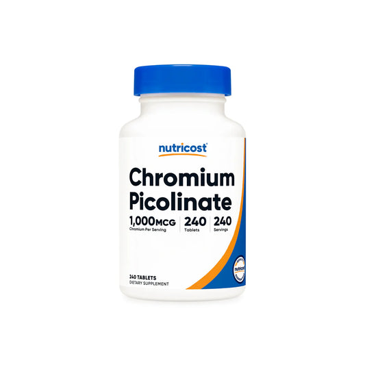 Nutricost Chromium Picolinate Tablets (1,000 MCG) (240 Tablets)