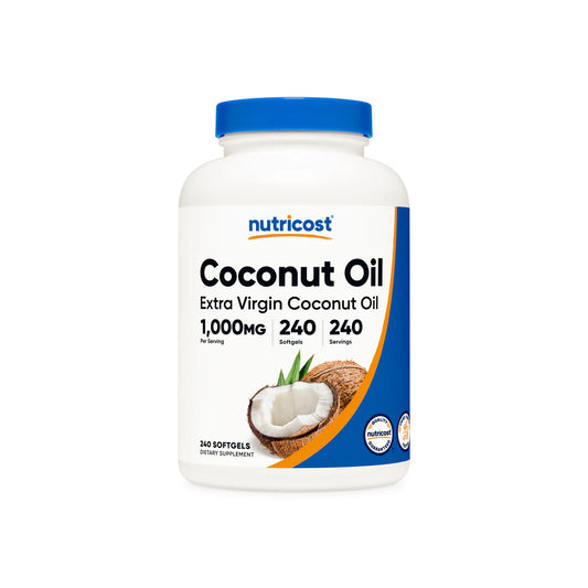 Nutricost Coconut Oil Softgels (1000 MG)
