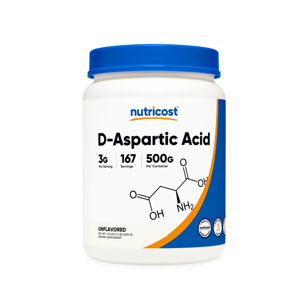 Nutricost D-Aspartic Acid Powder (500 Grams)