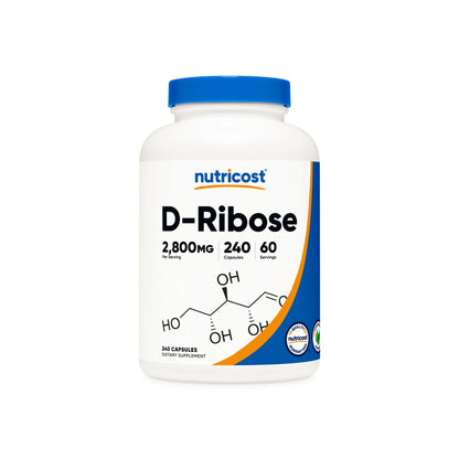 Nutricost D-Ribose Capsules (240 Capsules)
