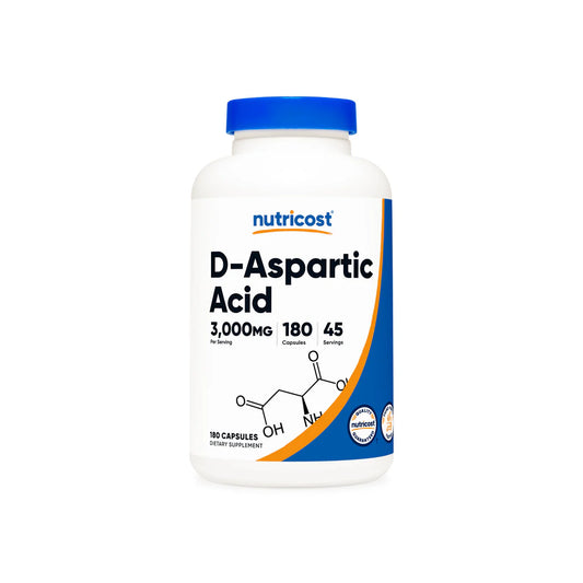 Nutricost D-Aspartic Acid Capsules (180 Capsules)