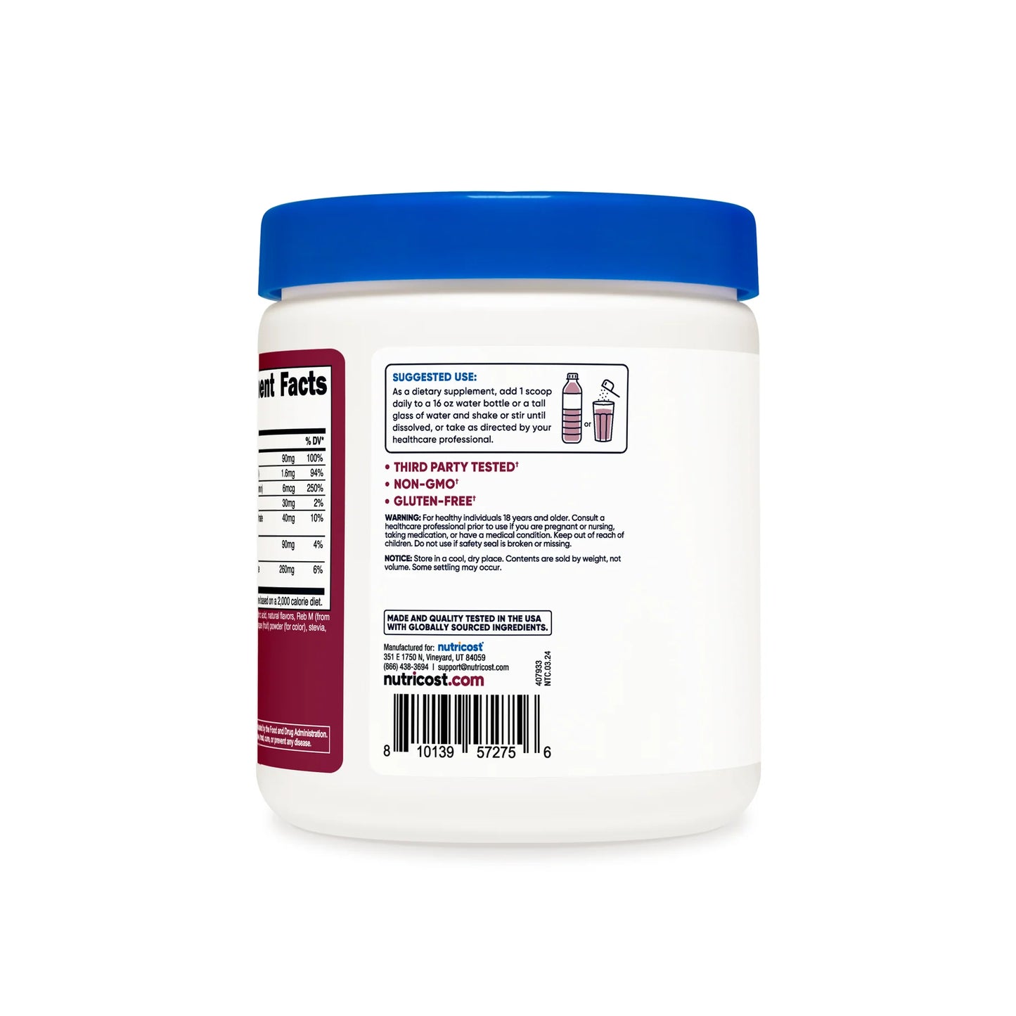 Nutricost Electrolytes Advanced Hydration Complex (120 SERV)