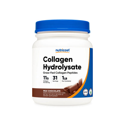 Nutricost Grass-Fed Collagen Hydrolysate Powder (1 LB)