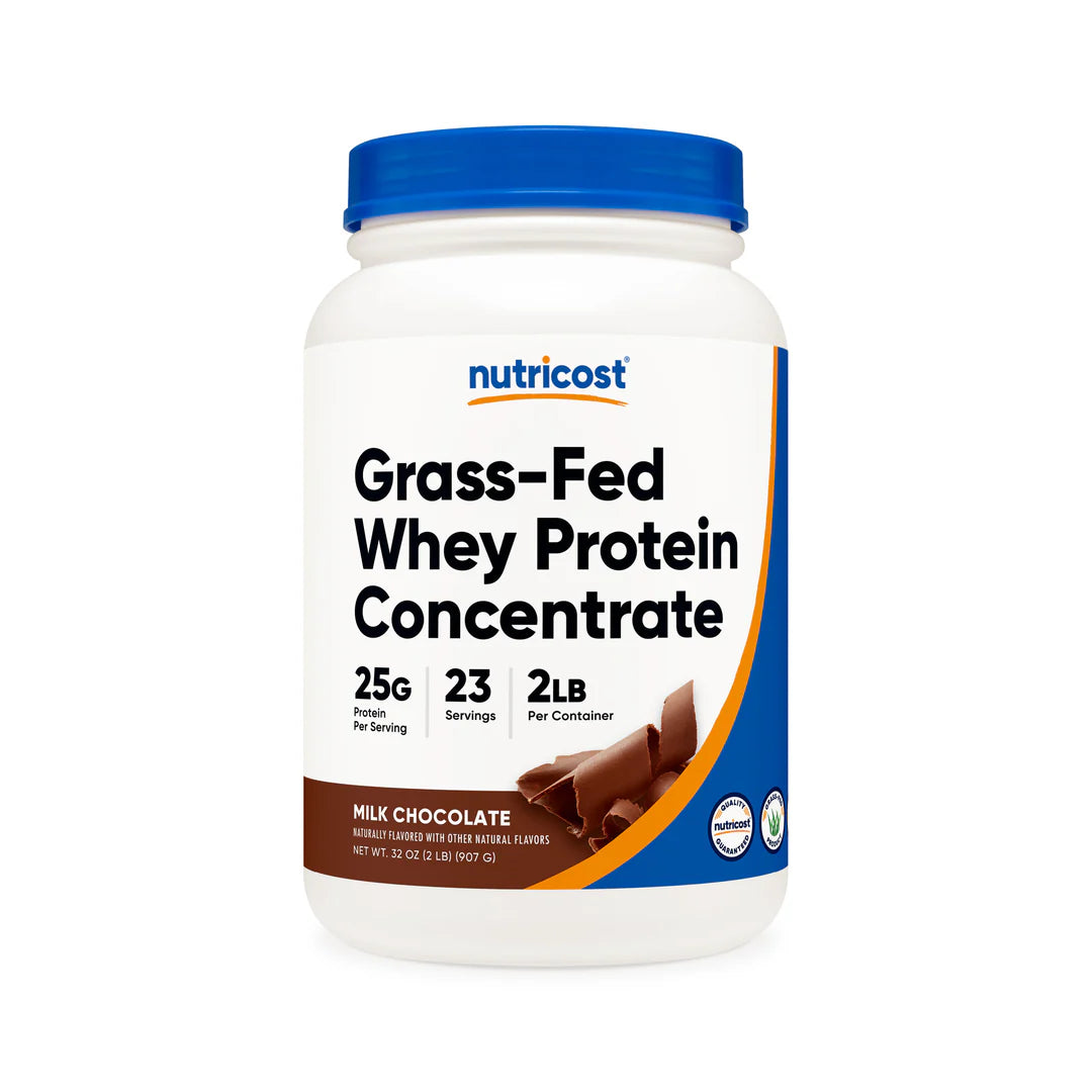 Nutricost Grass-Fed Whey Protein Concentrate Powder (2 LB)