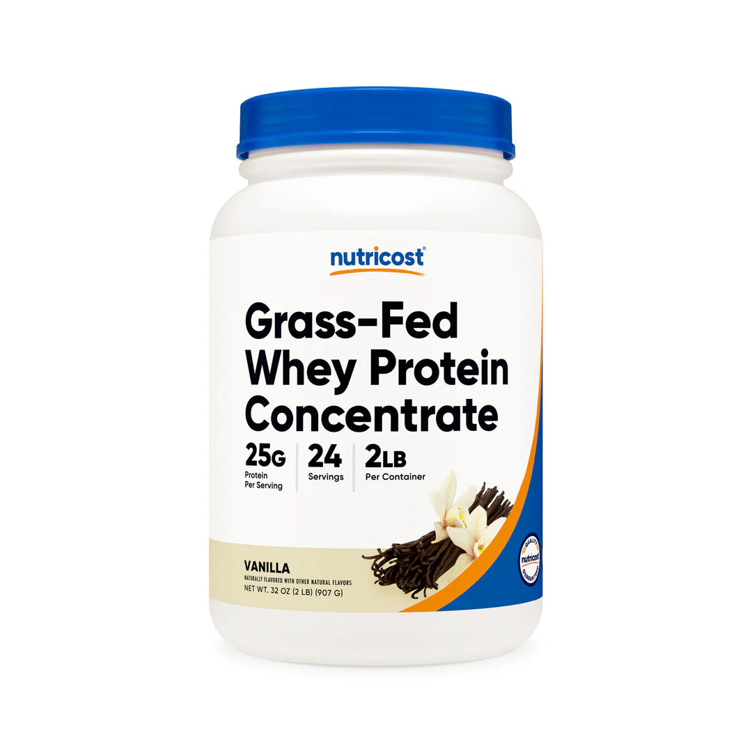 Nutricost Grass-Fed Whey Protein Concentrate Powder (2 LB)