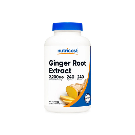 Nutricost Ginger Root Extract Capsules (550 MG) (240 Capsules)