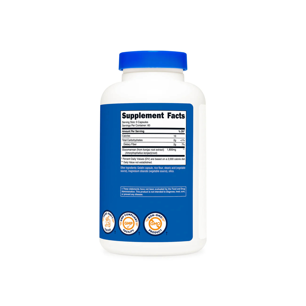 Nutricost 葡甘露聚糖胶囊（180粒胶囊） 