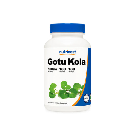 Nutricost Gotu Kola Capsules (500 MG) (180 Capsules)